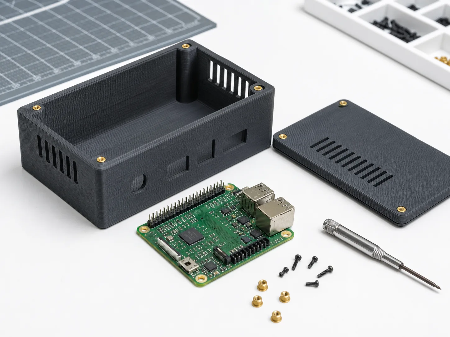 Boîtier électronique sur mesure imprimé en 3D